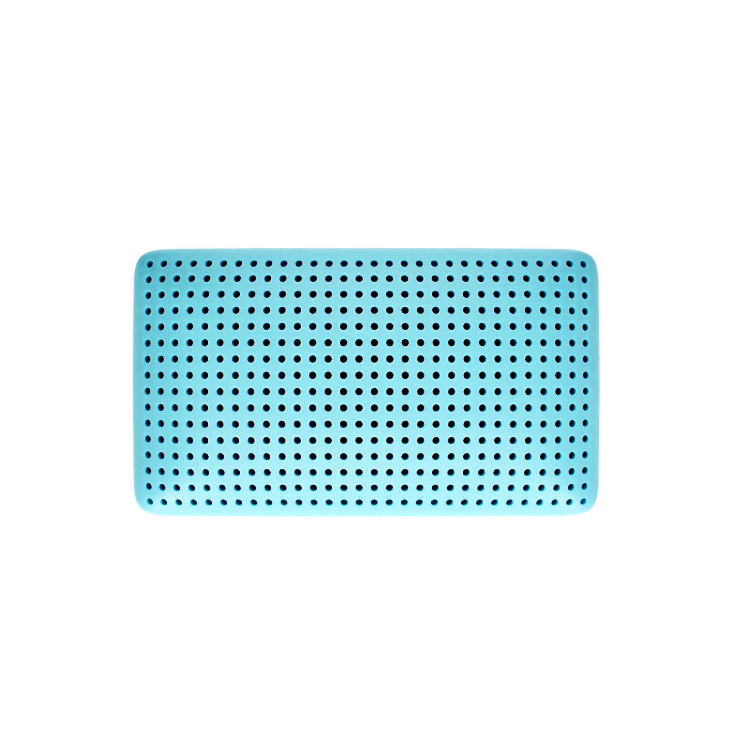 Gel infused memory foam pillow by blue sleep, top view 