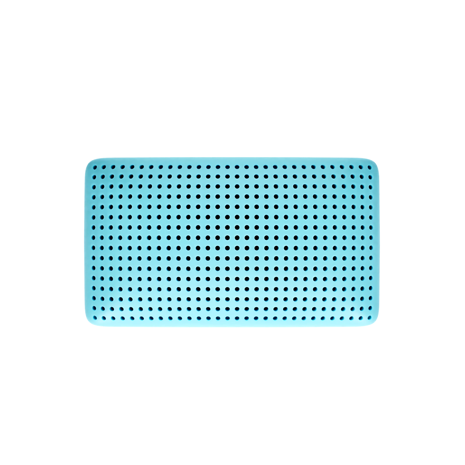 Gel infused memory foam pillow by blue sleep, top view 